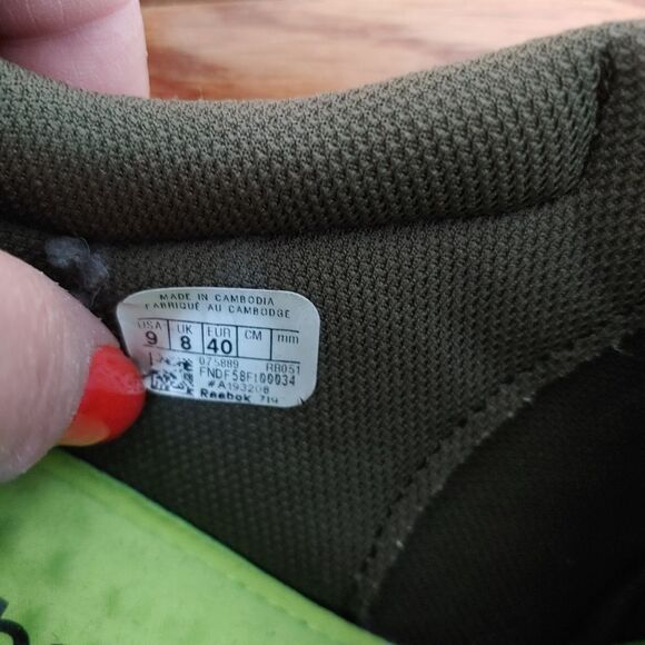 Reebok Work Sublite RB051 Womens Size 9M Olive Green W/ Composite Toe Sneaker - Picture 2 of 12